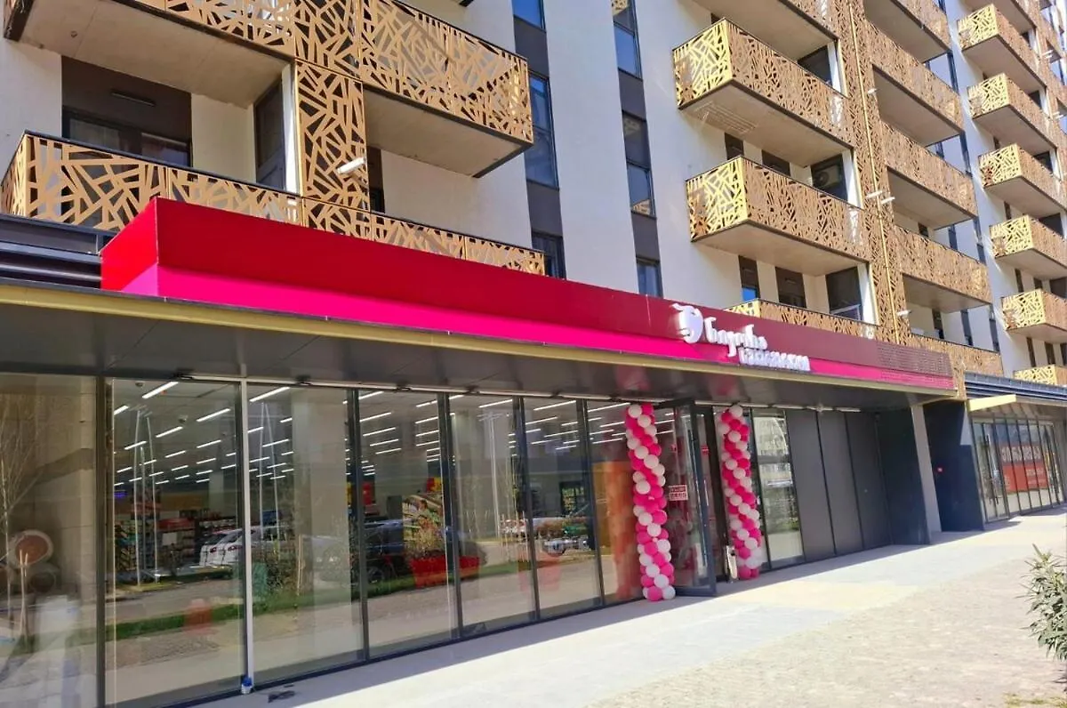Modern Big Studio With River View, M2 Saburtalo Tiflis Apartamento